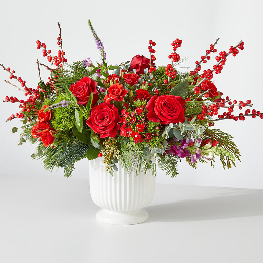 Big Red Bow Bouquet – Flowers By Josie, Grayling MI
