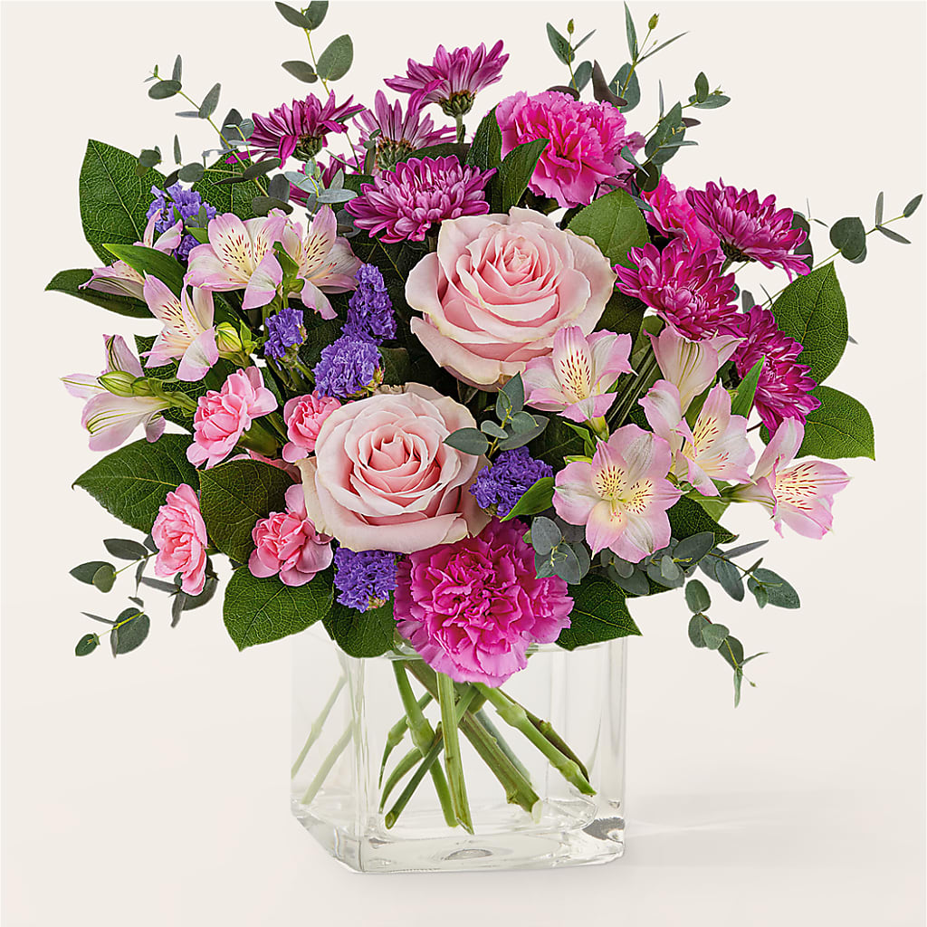 Rosy Radiance Bouquet – Flowers By Josie, Grayling MI