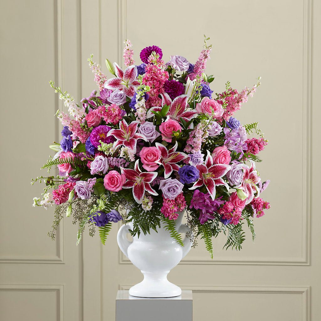 Peaceful Tribute Arrangement – Flowers By Josie, Grayling MI