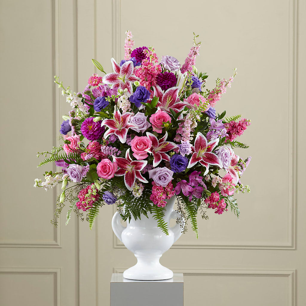 Peaceful Tribute Arrangement – Flowers By Josie, Grayling MI