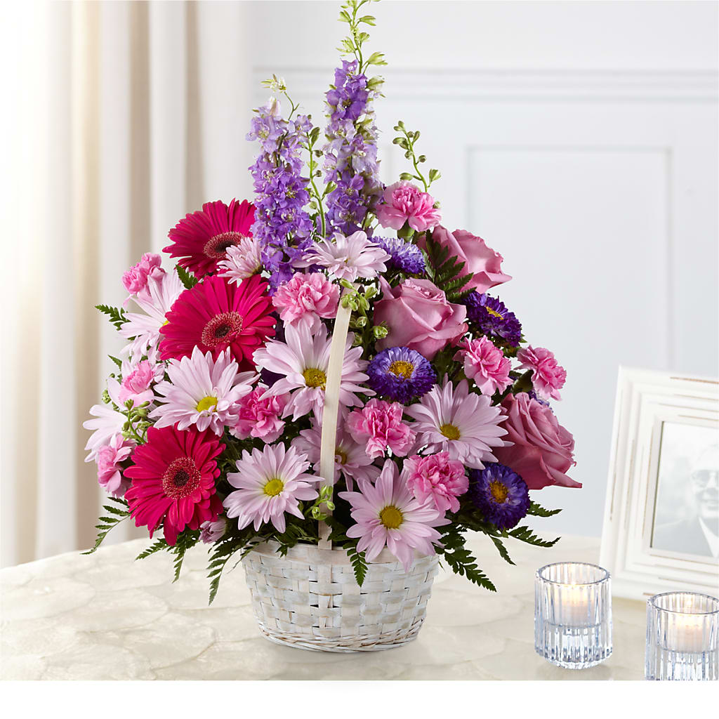 Pastel Peace Basket – Flowers By Josie, Grayling MI