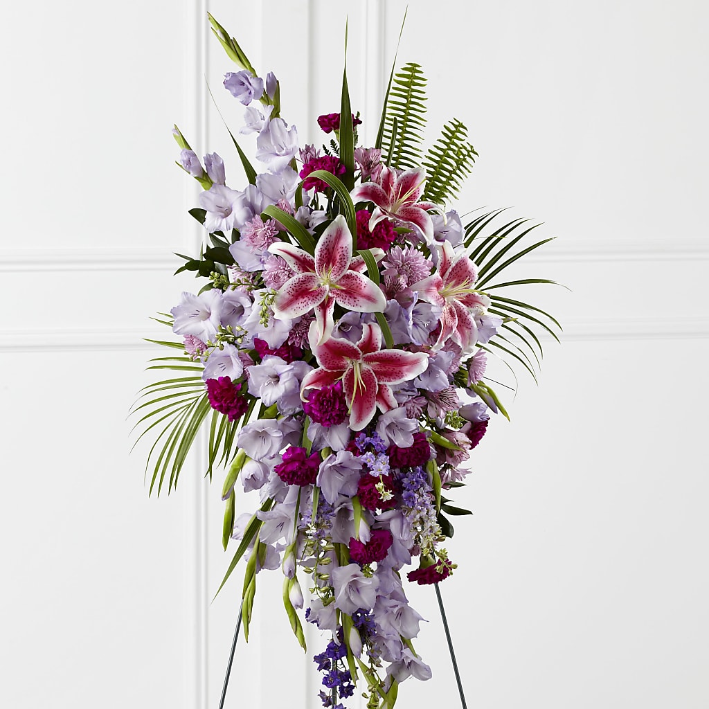 Tender Touch Standing Spray – Flowers By Josie, Grayling MI