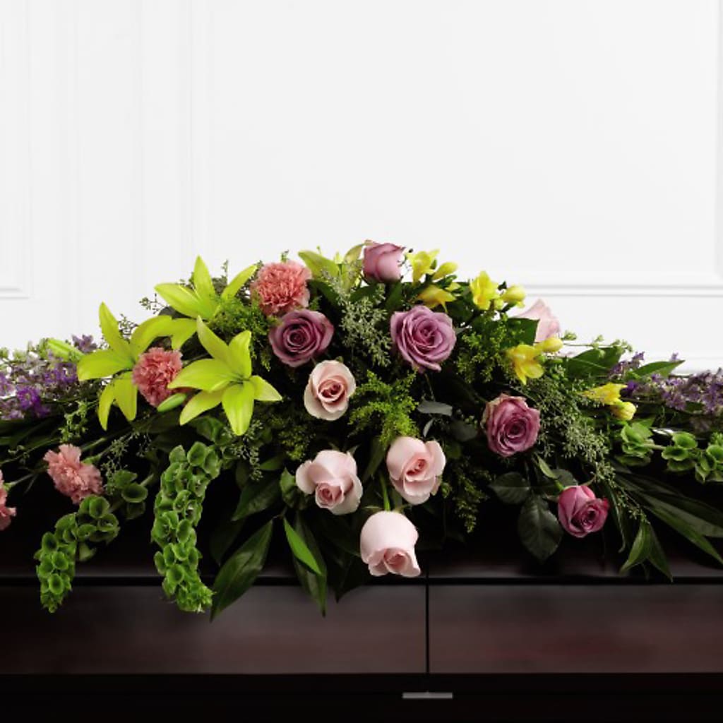 Forever Beloved Casket Spray – Flowers By Josie, Grayling MI