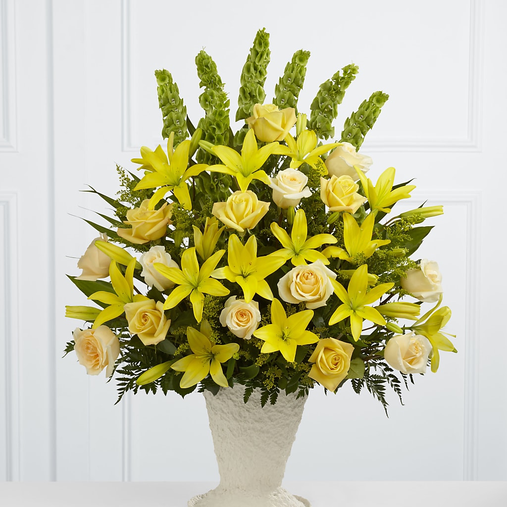 Golden Memories Arrangement – Flowers By Josie, Grayling MI