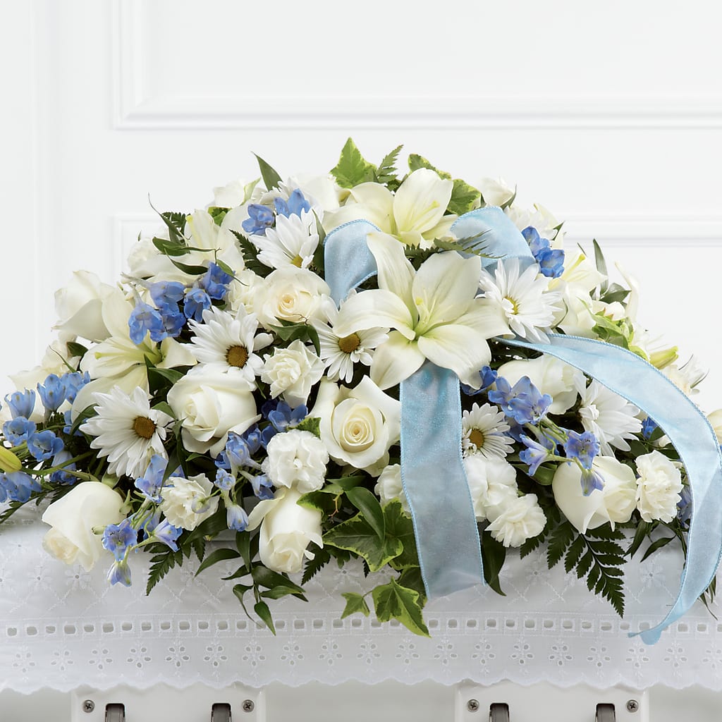 Tender Treasure Casket Spray – Flowers By Josie, Grayling MI