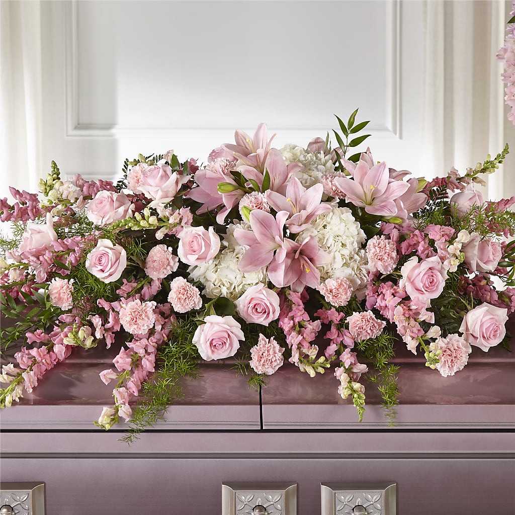 Life & Remembrance Casket Spray – Flowers By Josie, Grayling MI