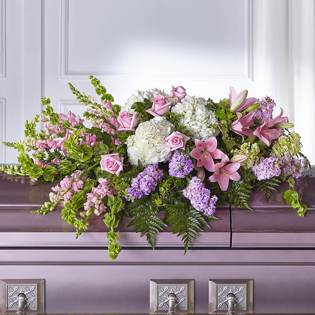 Life's Gratitude Casket Spray – Flowers By Josie, Grayling MI