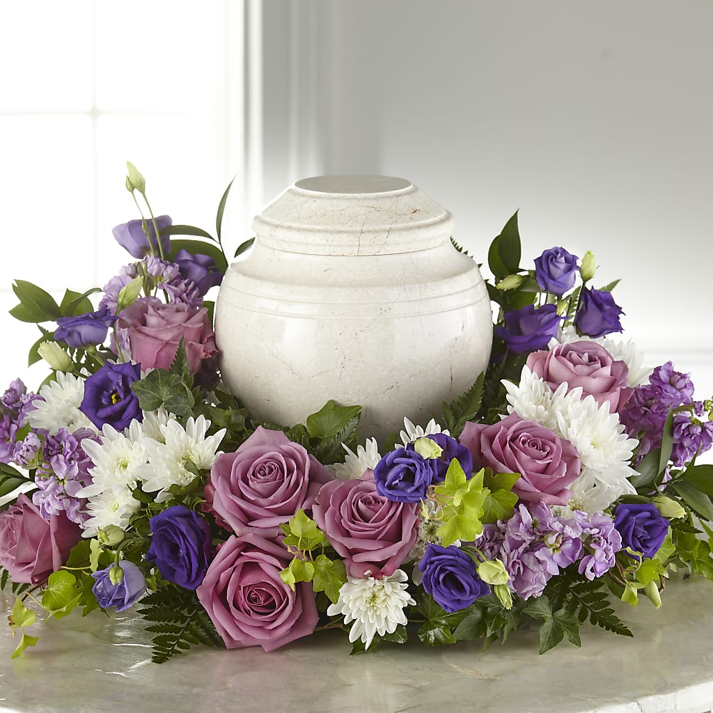Blooming Sympathy Cremation Adornment – Flowers By Josie, Grayling MI