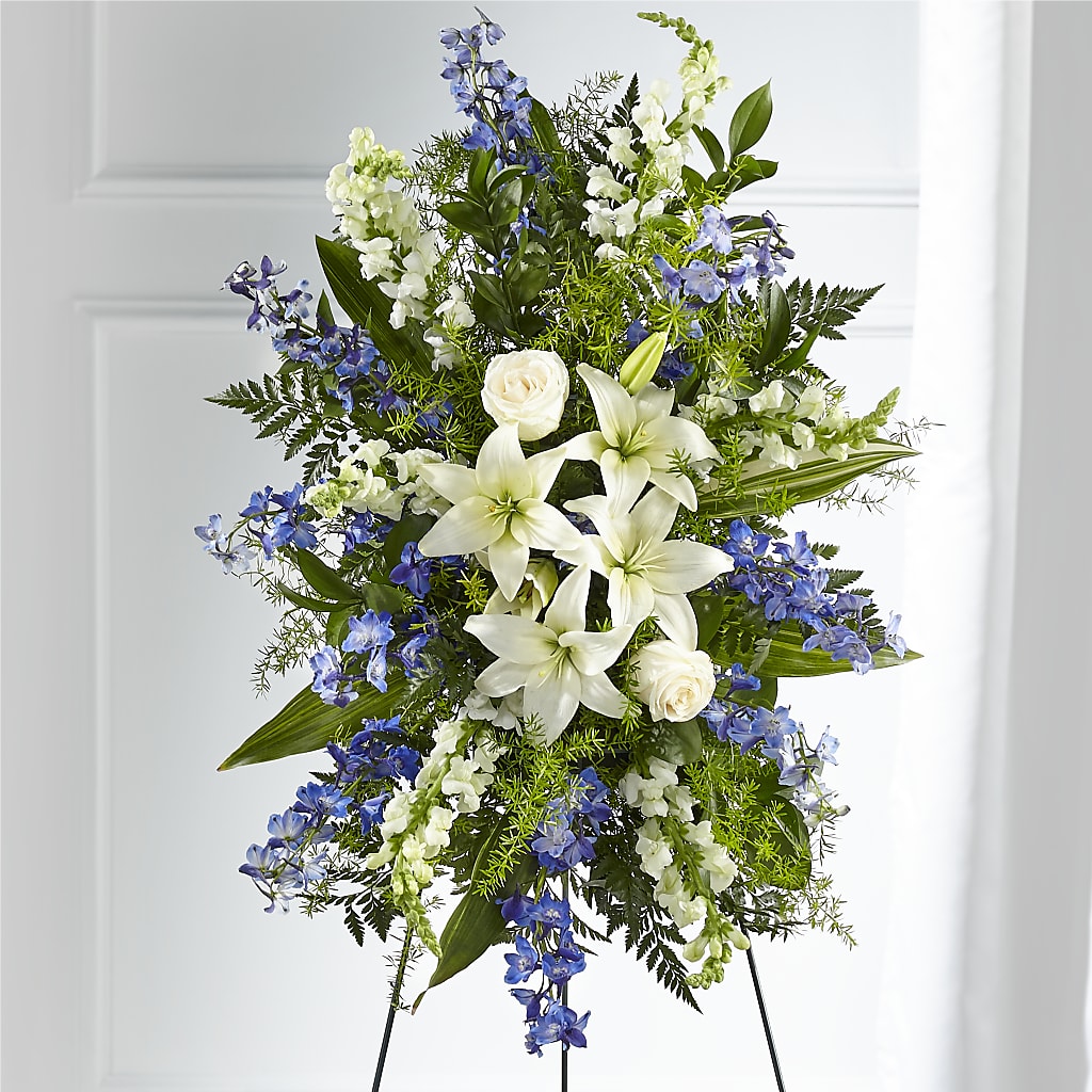 Faithful Friend Standing Spray – Flowers By Josie, Grayling MI