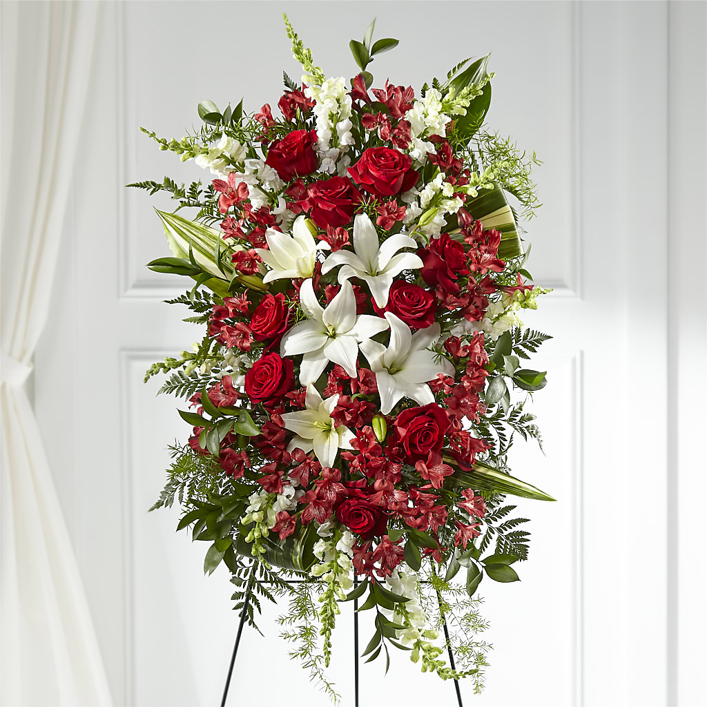 Everlasting Memory Standing Spray – Flowers By Josie, Grayling MI