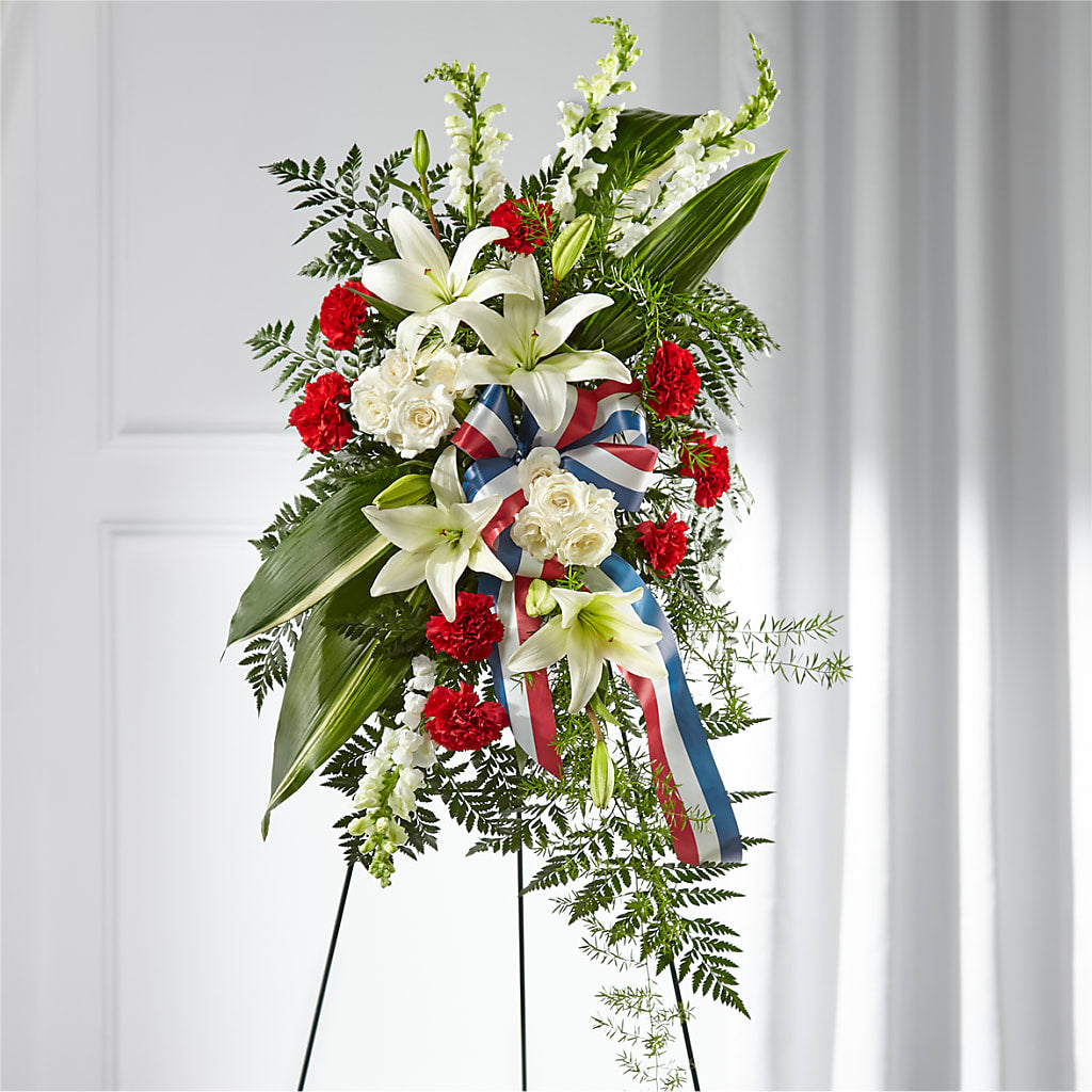 Stars of Life Standing Spray – Flowers By Josie, Grayling MI