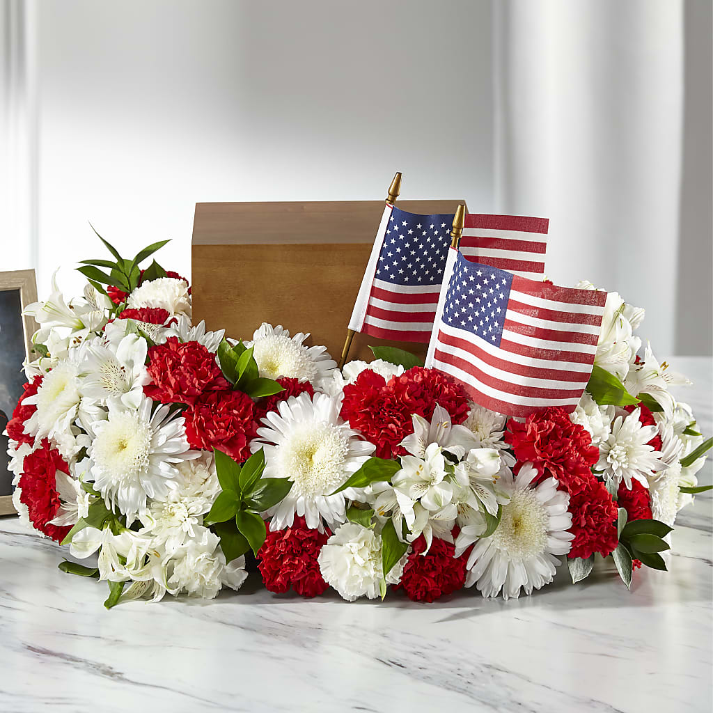 Spirit of Patriotism Cremation Adornment – Flowers By Josie, Grayling MI