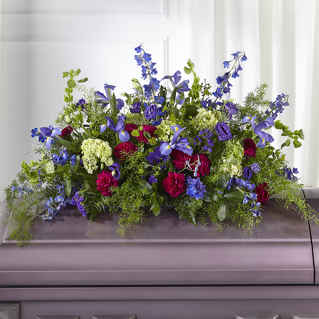 Always Treasured Casket Spray – Flowers By Josie, Grayling MI