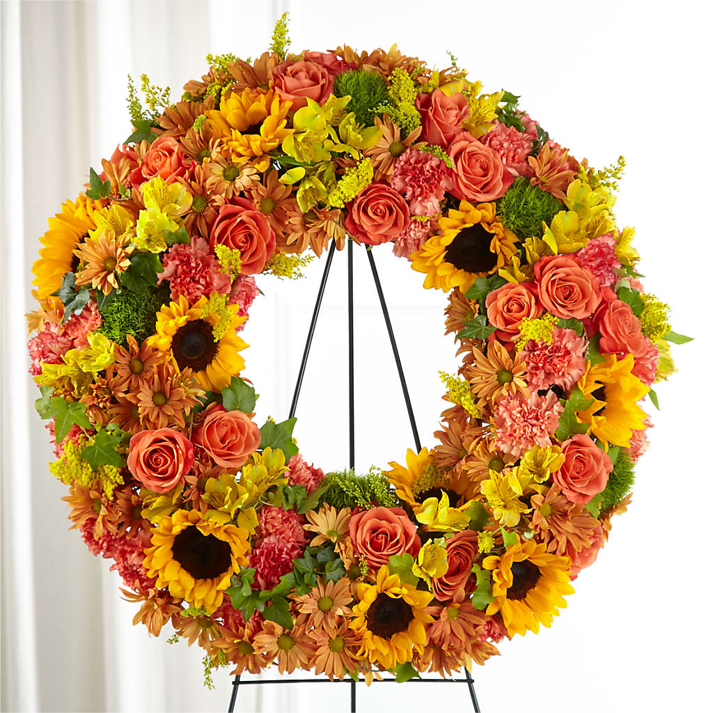 Autumnal Memories Wreath (Standard) – Flowers By Josie, Grayling MI