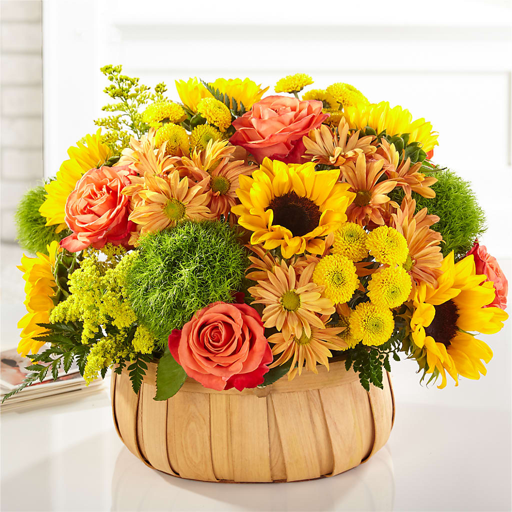 Harvest Sunflower Basket – Flowers By Josie, Grayling MI