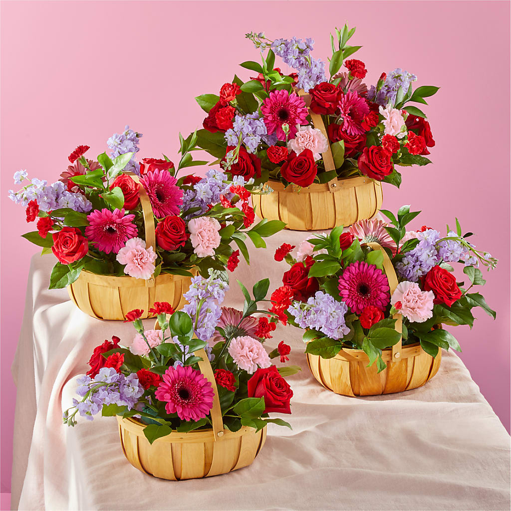 Pink Picnic Basket – Flowers By Josie, Grayling MI