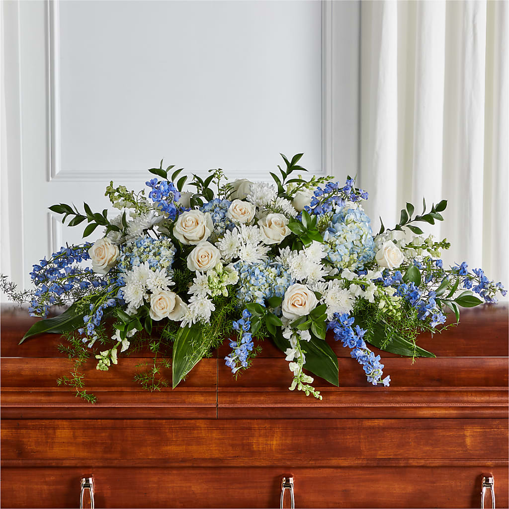 Timeless Essence Casket Spray – Flowers By Josie, Grayling MI