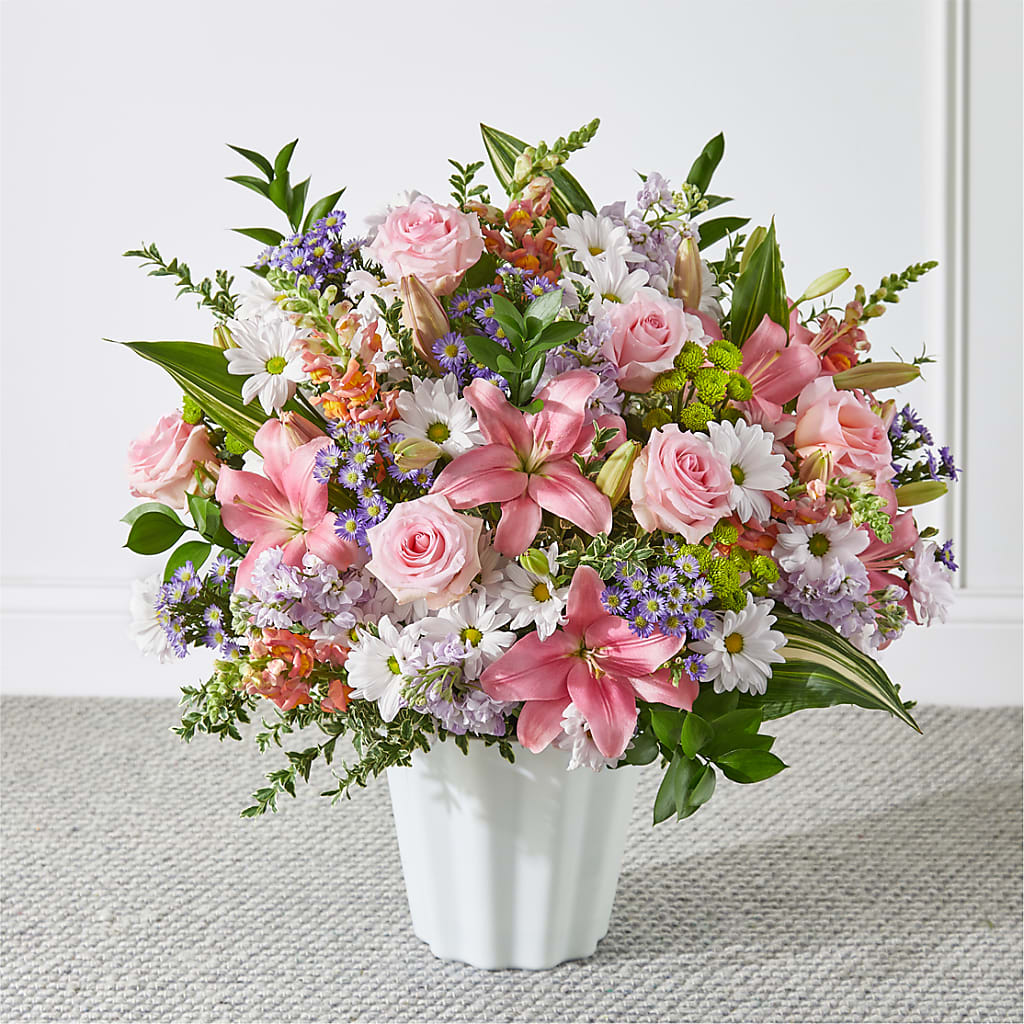 Abundant Compassion Floor Basket – Flowers By Josie, Grayling MI