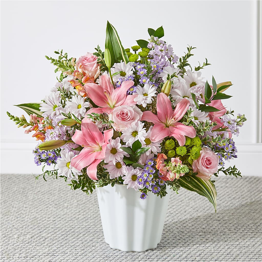 Abundant Compassion Floor Basket – Flowers By Josie, Grayling MI