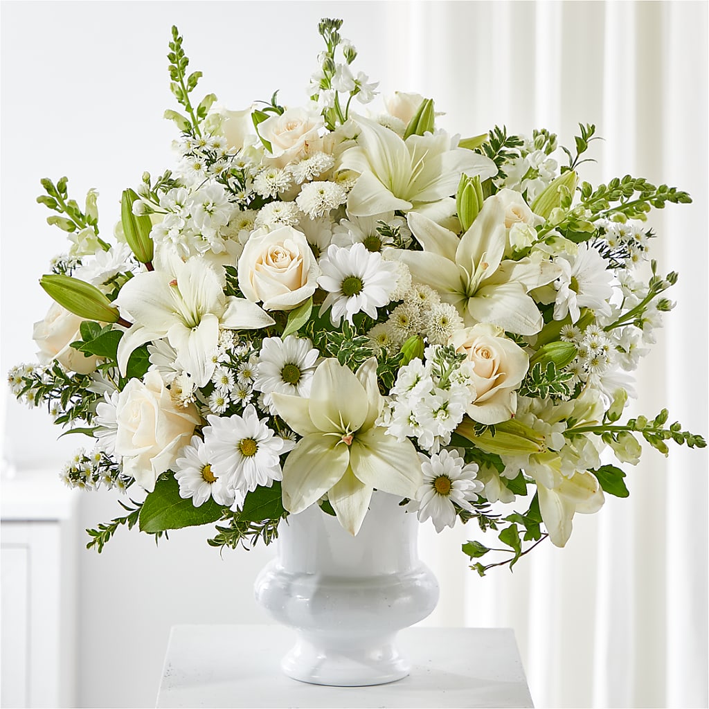 Uplifting Urn Arrangement – Flowers By Josie, Grayling MI