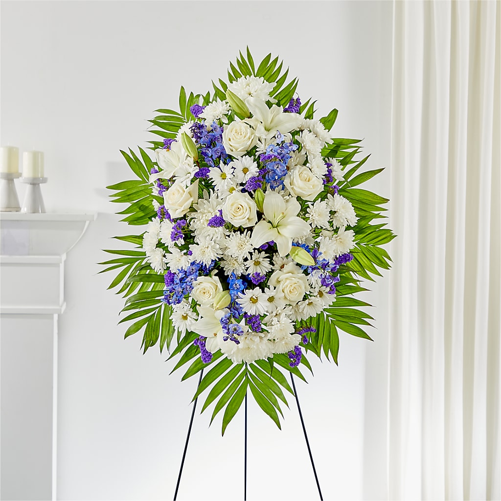 At Rest Standing Spray – Flowers By Josie, Grayling MI