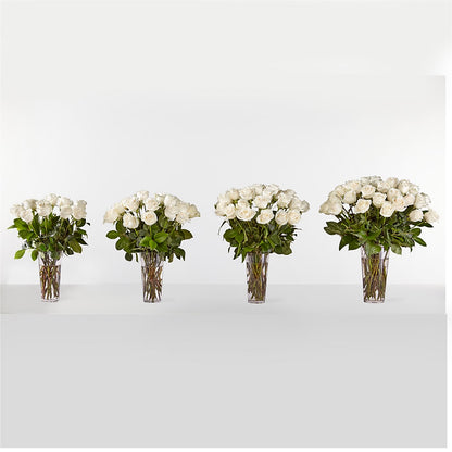 Long Stem White Rose Bouquet –  Flowers By Josie, Grayling MI