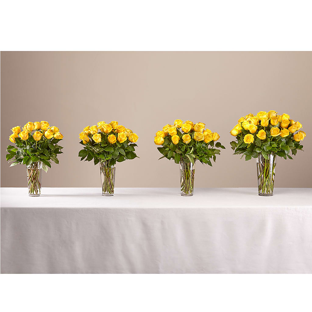 Long Stem Yellow Rose Bouquet –  Flowers By Josie, Grayling MI