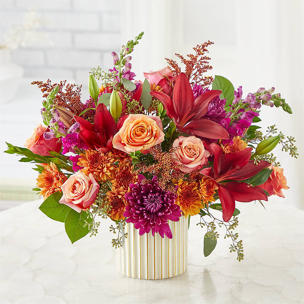 Burgundy Landscape Bouquet –  Flowers By Josie, Grayling MI