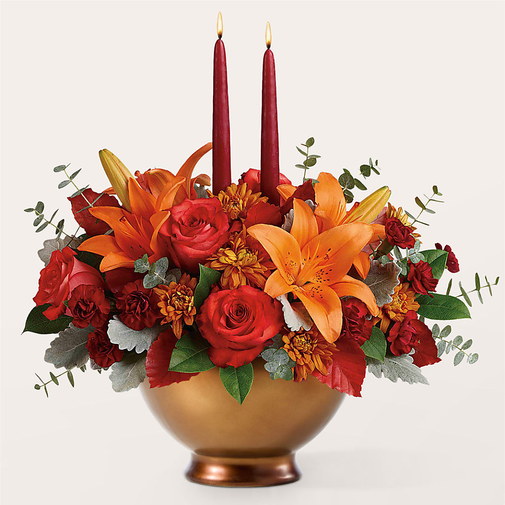 Fruits of Fall Centerpiece –  Flowers By Josie, Grayling MI