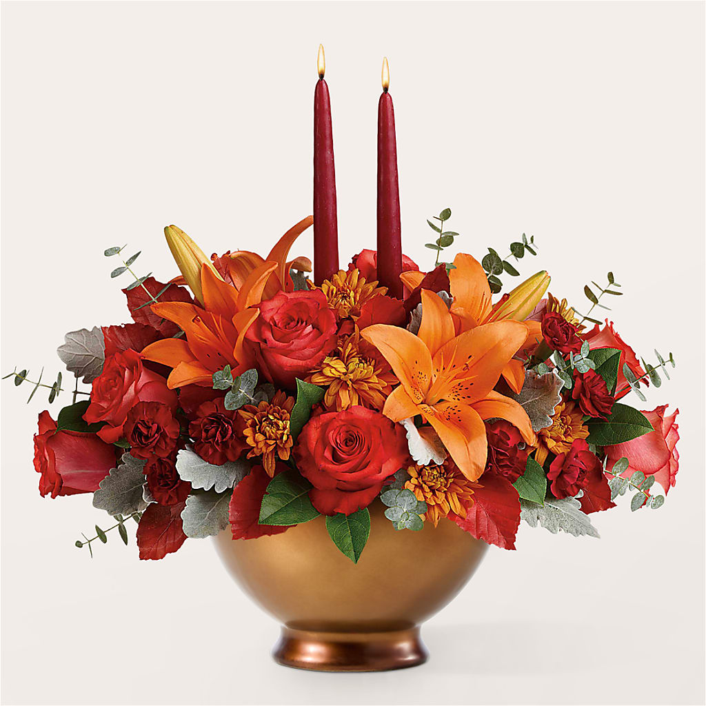 Fruits of Fall Centerpiece –  Flowers By Josie, Grayling MI
