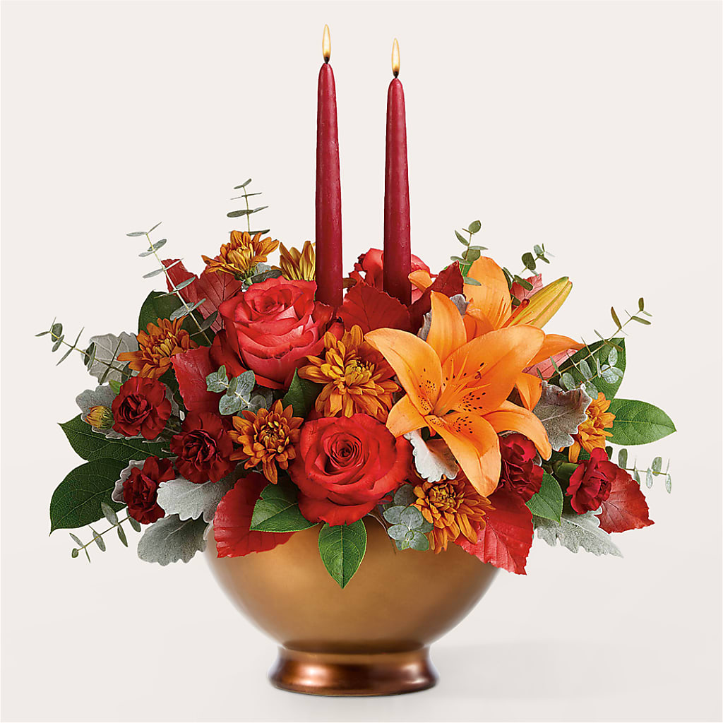 Fruits of Fall Centerpiece –  Flowers By Josie, Grayling MI
