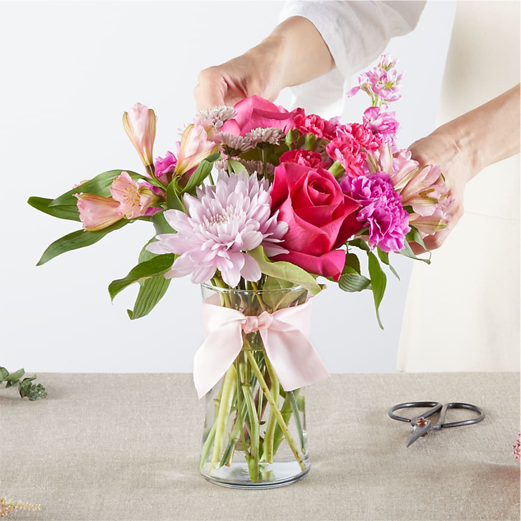 Pink Ribbon - A Florist Original –  Flowers By Josie, Grayling MI