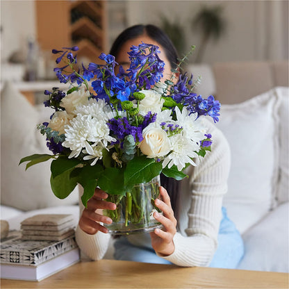 Cerulean Waves Bouquet –  Flowers By Josie, Grayling MI
