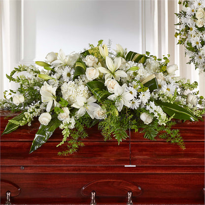 Abundance Casket Spray –  Flowers By Josie, Grayling MI