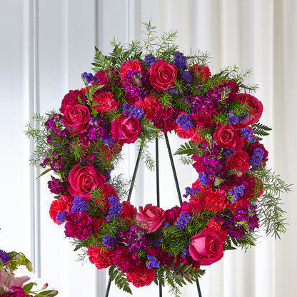 Calming Colors Wreath –  Flowers By Josie, Grayling MI