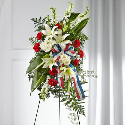 Stars of Life Standing Spray –  Flowers By Josie, Grayling MI