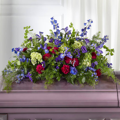 Always Treasured Casket Spray –  Flowers By Josie, Grayling MI