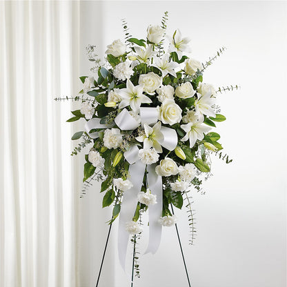 With Care Standing Spray –  Flowers By Josie, Grayling MI