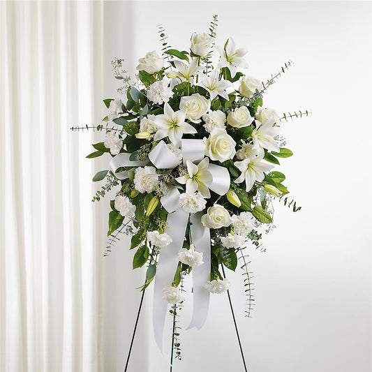 With Care Standing Spray –  Flowers By Josie, Grayling MI