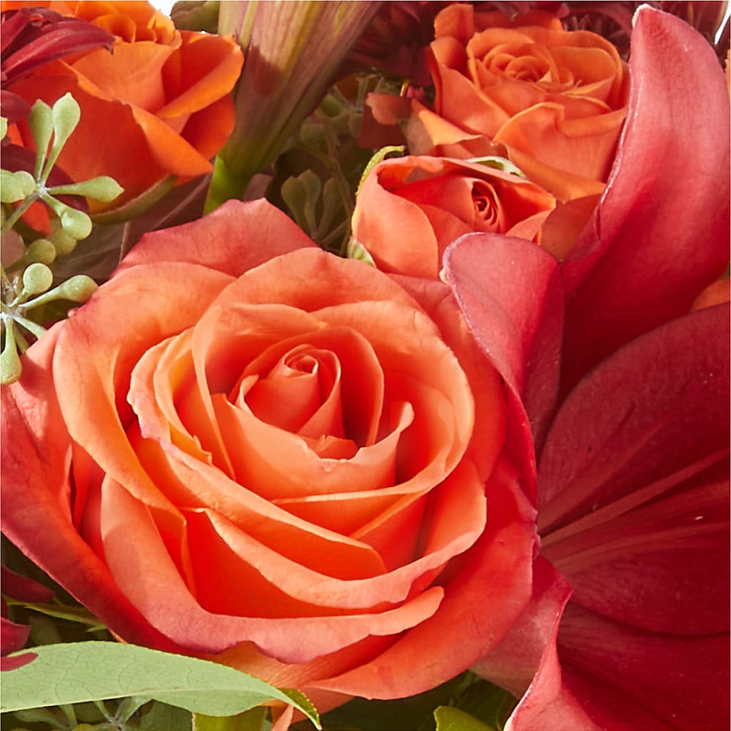 Crimson Leaves Bouquet –  Flowers By Josie, Grayling MI