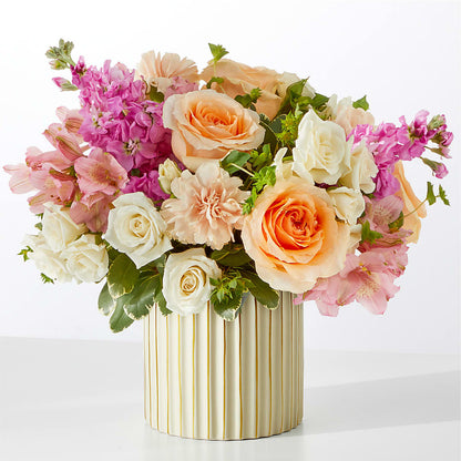 Paradise Bouquet with Ivory Vase –  Flowers By Josie, Grayling MI