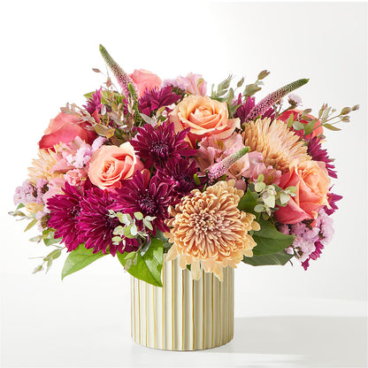 Berry Cobbler Bouquet with Ivory Vase –  Flowers By Josie, Grayling MI