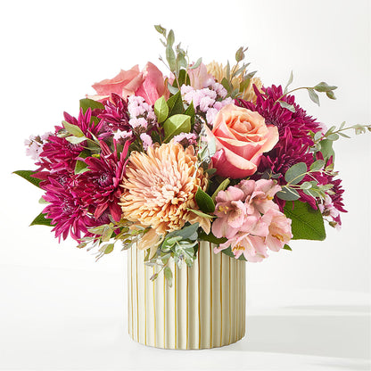 Berry Cobbler Bouquet with Ivory Vase –  Flowers By Josie, Grayling MI
