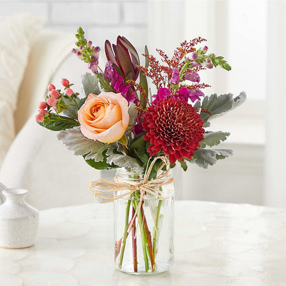 Moody Hues Bouquet –  Flowers By Josie, Grayling MI