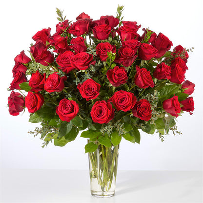 Forever Yours Fifty Stem Red Rose Bouquet –  Flowers By Josie, Grayling MI