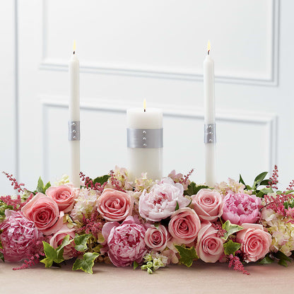 Worldwide Romance Unity Candle Arrangement –  Flowers By Josie, Grayling MI