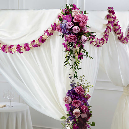 Color & Light Chuppah Decor –  Flowers By Josie, Grayling MI