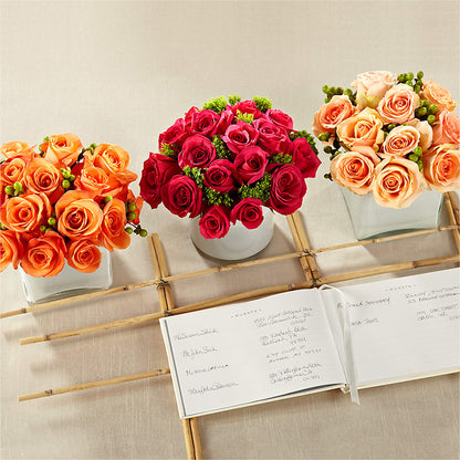 Dawn Rose Centerpiece –  Flowers By Josie, Grayling MI
