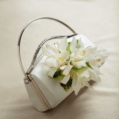 White Purse Decor –  Flowers By Josie, Grayling MI